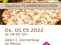 Kaulkes Flammenkuchen im S´Blumehäfele in Ettenheim